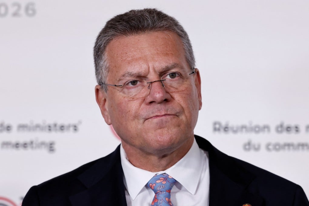 European Commissioner for Trade and Economic Security Maros Sefcovic, seen in May, says the EU is seeking “meaningful and sustainable" discussions with Beijing. Photo: pool via AP