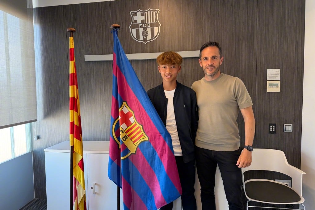 Young footballer Li Haoyan played for CF Damm in the top-tier regional youth league in Spain. Photo: Weibo