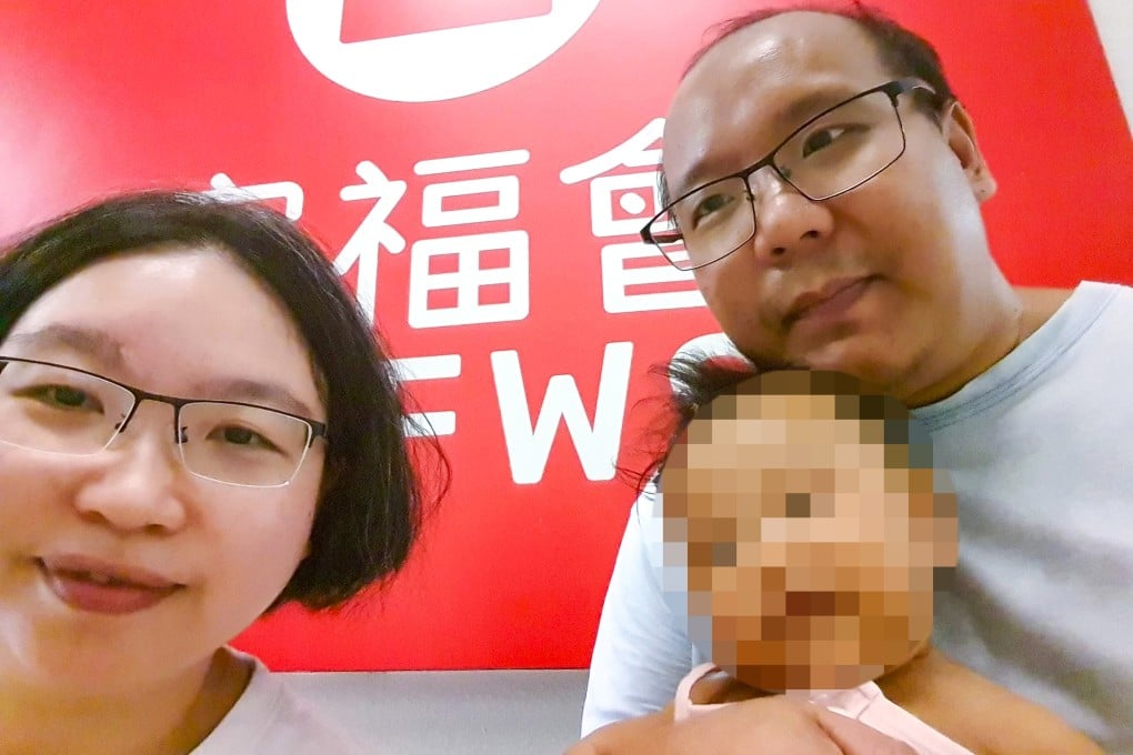 The parents of two-month old Danny, Kwan Pui-sin (right) and Tsang Wai-bong, have been arrested over suspected child neglect. Photo: Handout