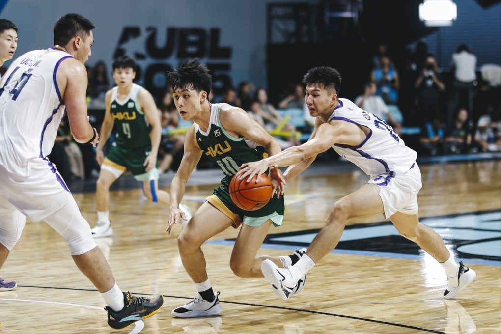 The University of Hong Kong (centre) competed at the inaugural Asian University Basketball League last August. Photo: Getty Images