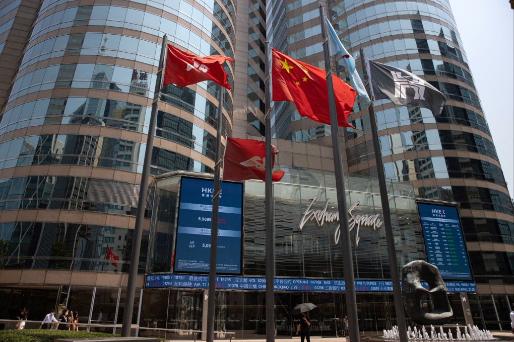 Exchange Square, the building that houses the Hong Kong Stock Exchange, in Central. Photo: EPA-EFE