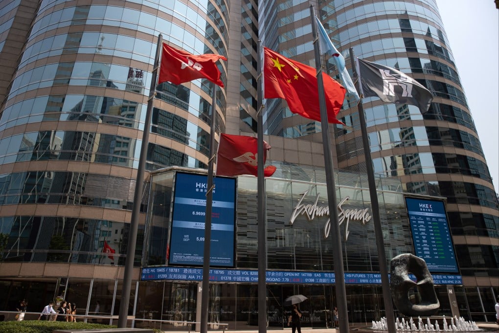 Exchange Square, the building that houses the Hong Kong Stock Exchange, in Central. Photo: EPA-EFE
