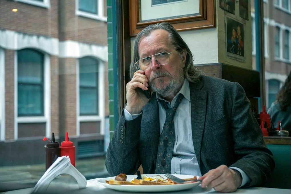 Gary Oldman as scruffy spymaster Jackson Lamb in a still from Slow Horses. Photo: TNS