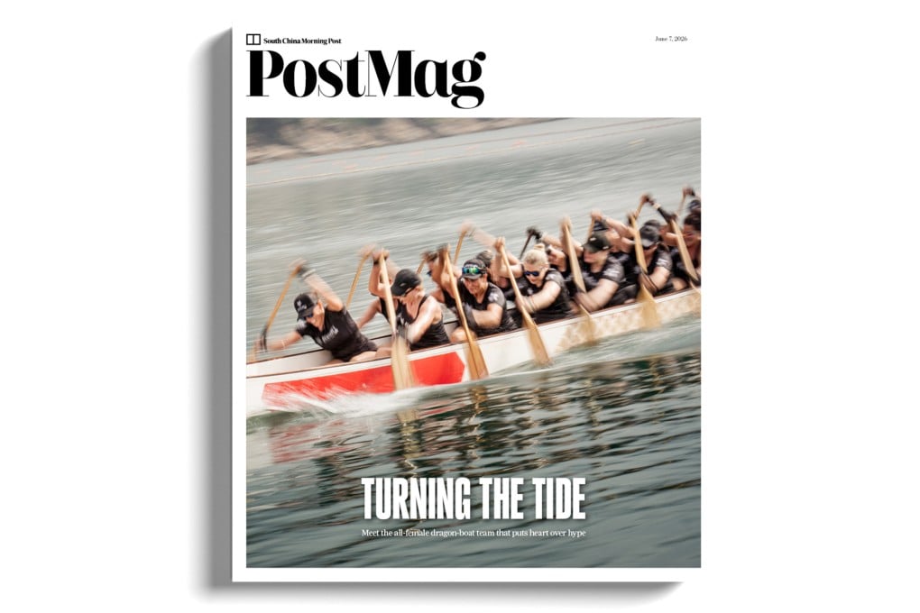 Members of the Renegades, a Hong Kong-based female dragon-boat team, train at Stanley Main Beach. Photo: Alexander Mak