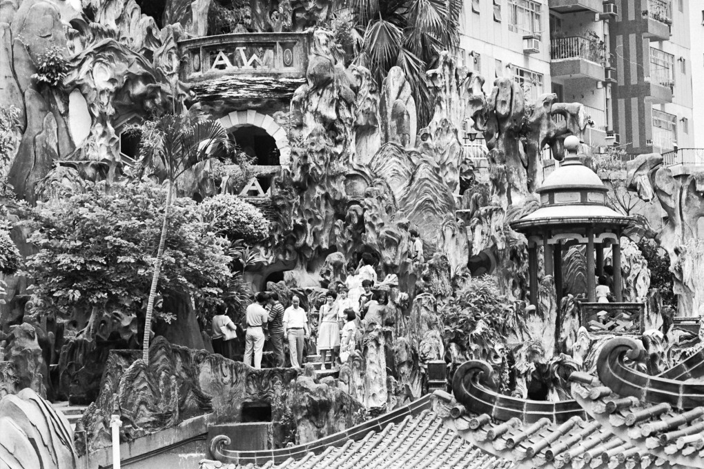 Ornate structures at the Tiger Balm Garden, in Tai Hang, in 1986. Photo: SCMP Archives