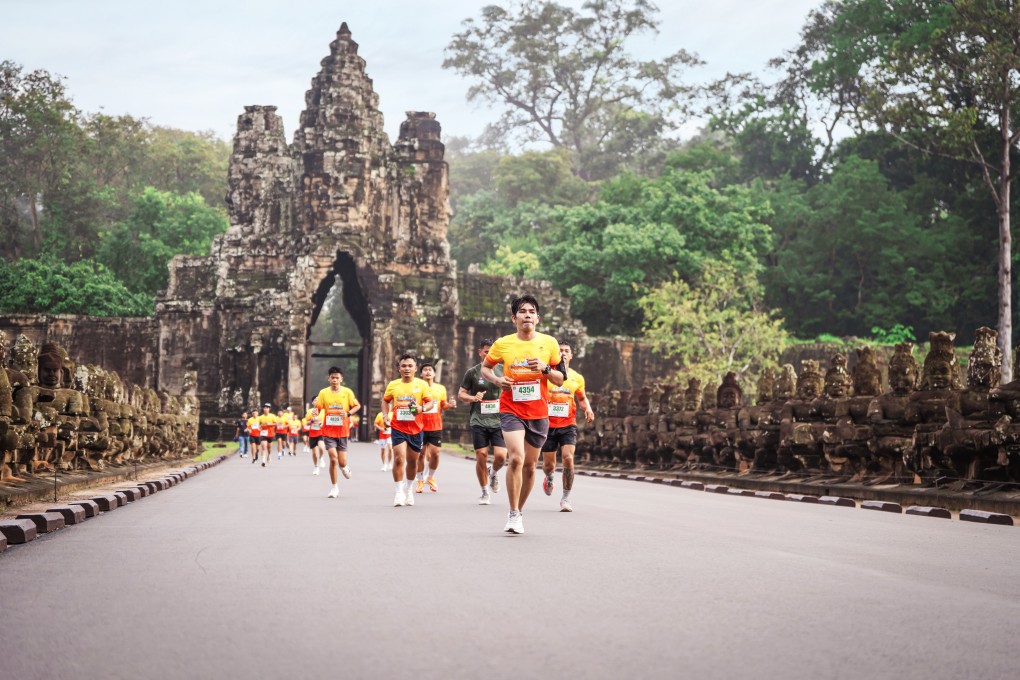 The ancient temples of Angkor Wat provide a stunning backdrop for the Angkor Empire Marathon. Photo: Cambodia Tourism Board