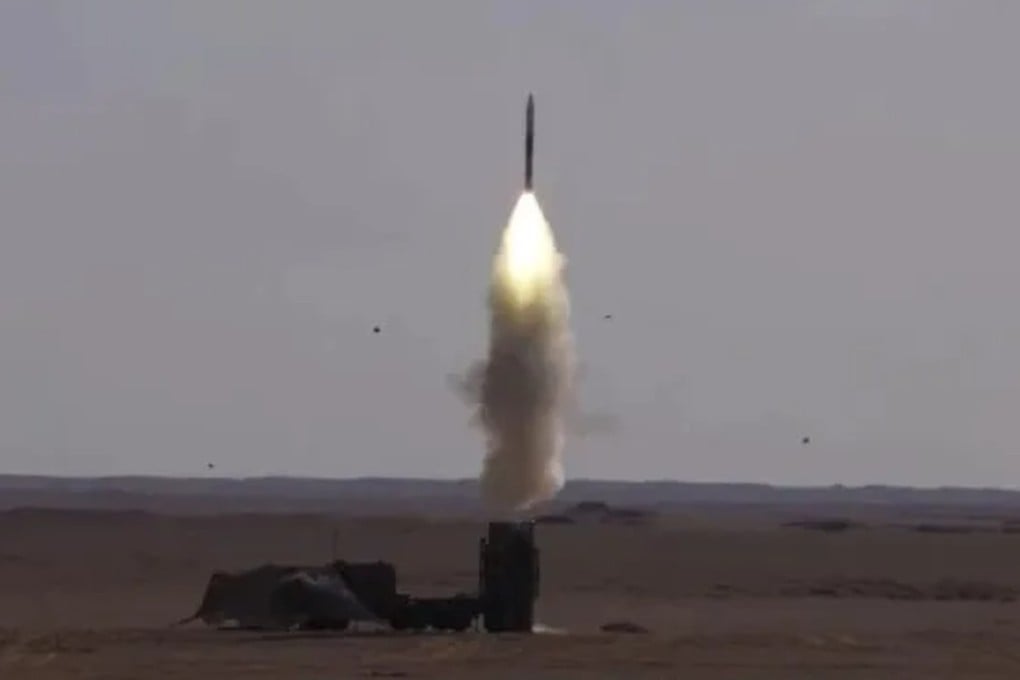 The state broadcaster aired footage of a missile test on Friday. Photo: CCTV