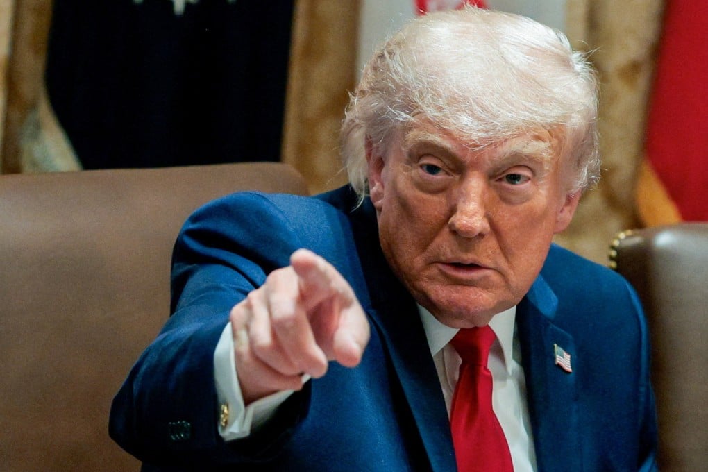 US President Donald Trump holds a cabinet meeting at the White House in May. Photo: Reuters