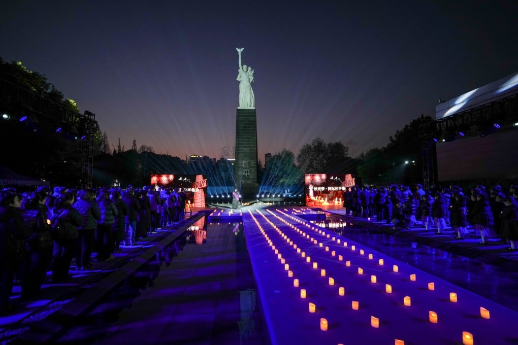 People attend a memorial for the Nanking massacre victims in Nanjing, China’s Jiangsu province, last year. Photo: Xinhua