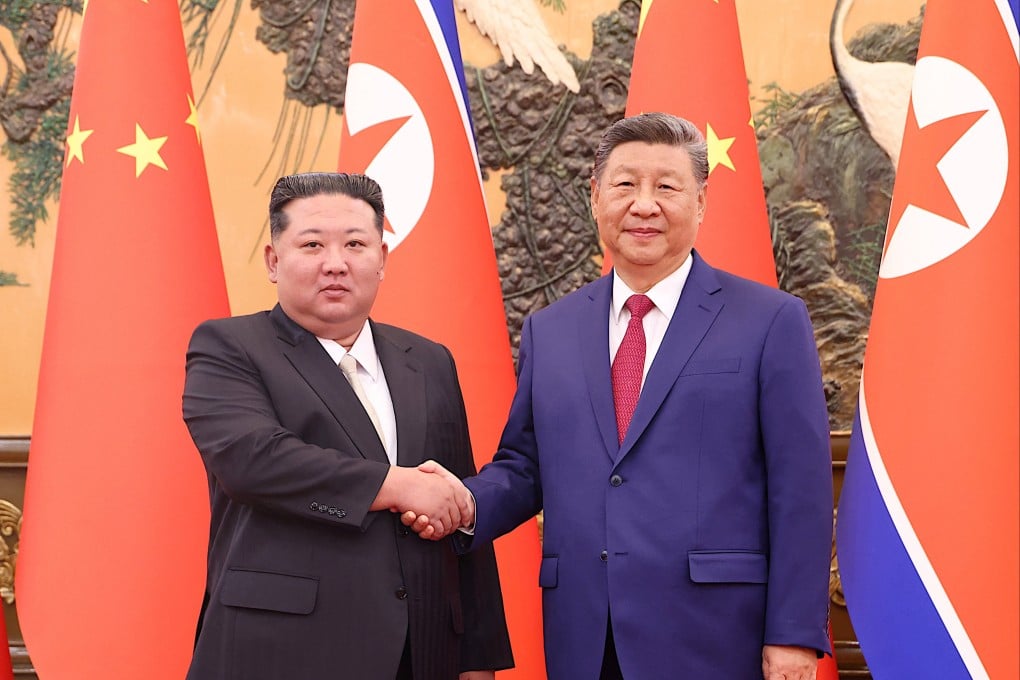 President Xi Jinping and North Korean leader Kim Jong-un pictured during their meeting in Beijing in September last year. Photo: Reuters