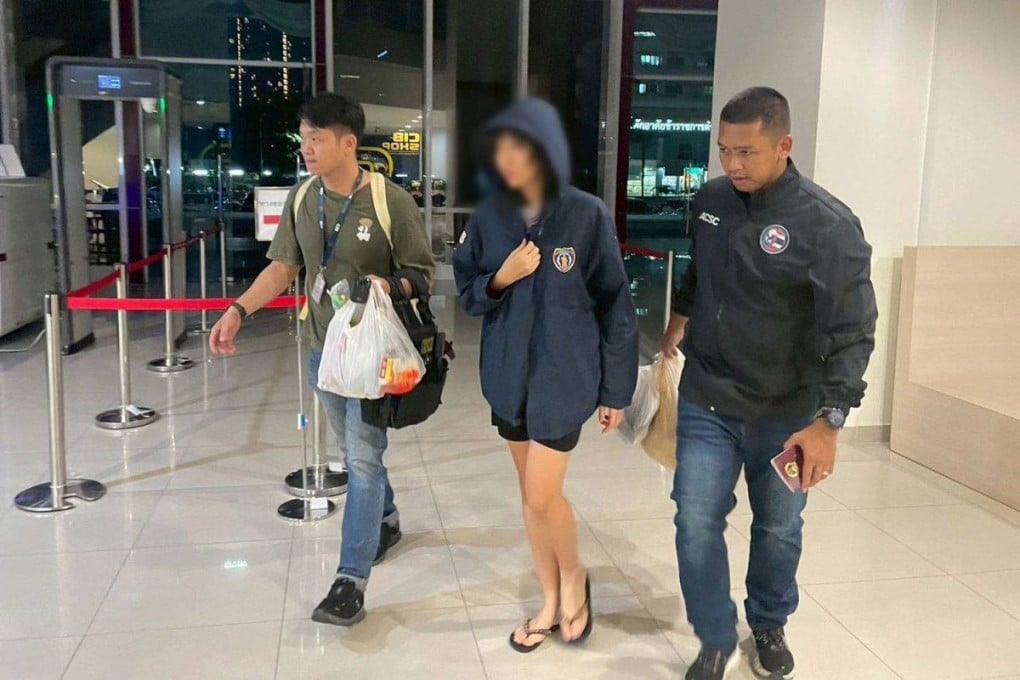 Thai authorities rescued a 21-year-old university student who flew from Hong Kong after being tricked by scammers.  Photo: Handout