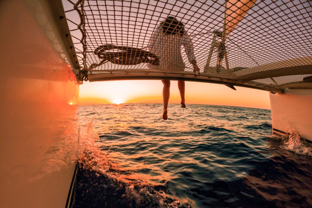 Sunset on the Mediterranean, just off the coast of Ibiza, Spain. Photo: Getty Images