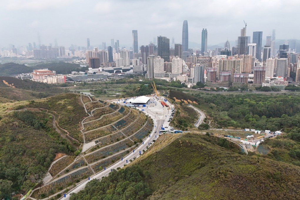 The Sandy Ridge Data Facility Cluster near the border with Shenzhen. Hong Kong has 61 data centres and the number is expected to increase to 81 by 2030. Photo: Edmond So