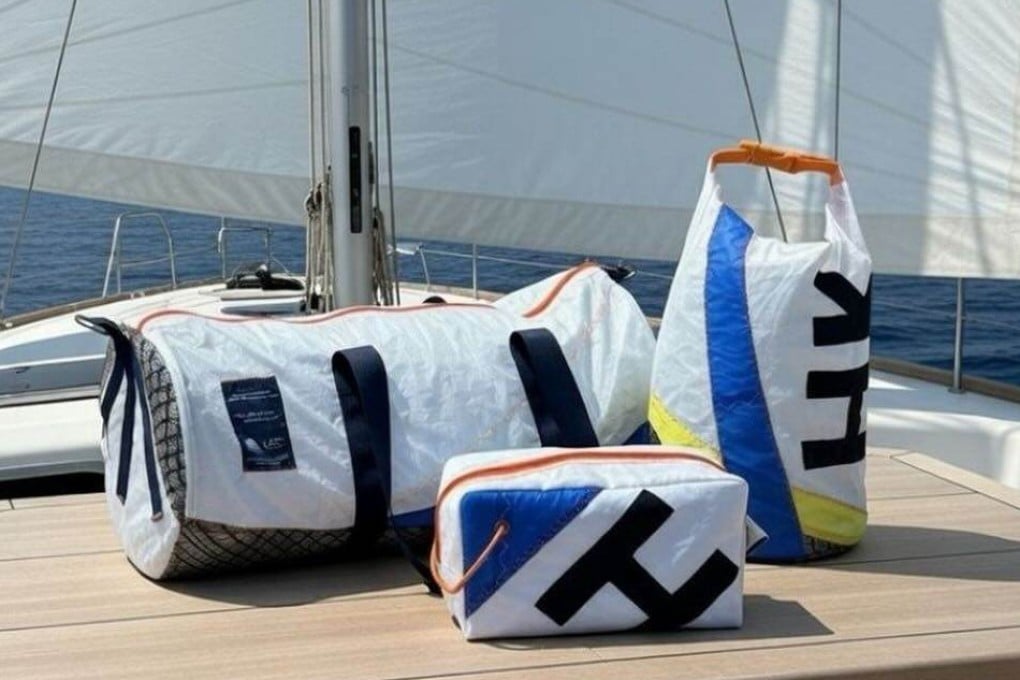 Bags from the Retired Sails Upcycled Bag Collection are crafted by the St James’ Settlement-run Jockey Club Upcycling Centre using discarded sailcloth from the Royal Hong Kong Yacht Club. Photo: Instagram/sjs_upcyclingcentre