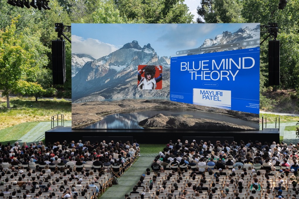 People watch a presentation at Apple’s Worldwide Developers Conference in Cupertino, California, on Monday. Photo: EPA
