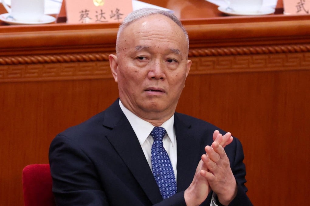 Cai Qi, 70, will head China’s Central Party School. He sits on the Politburo Standing Committee and is secretary of the party’s secretariat and director of the party’s general office. Photo: Reuters