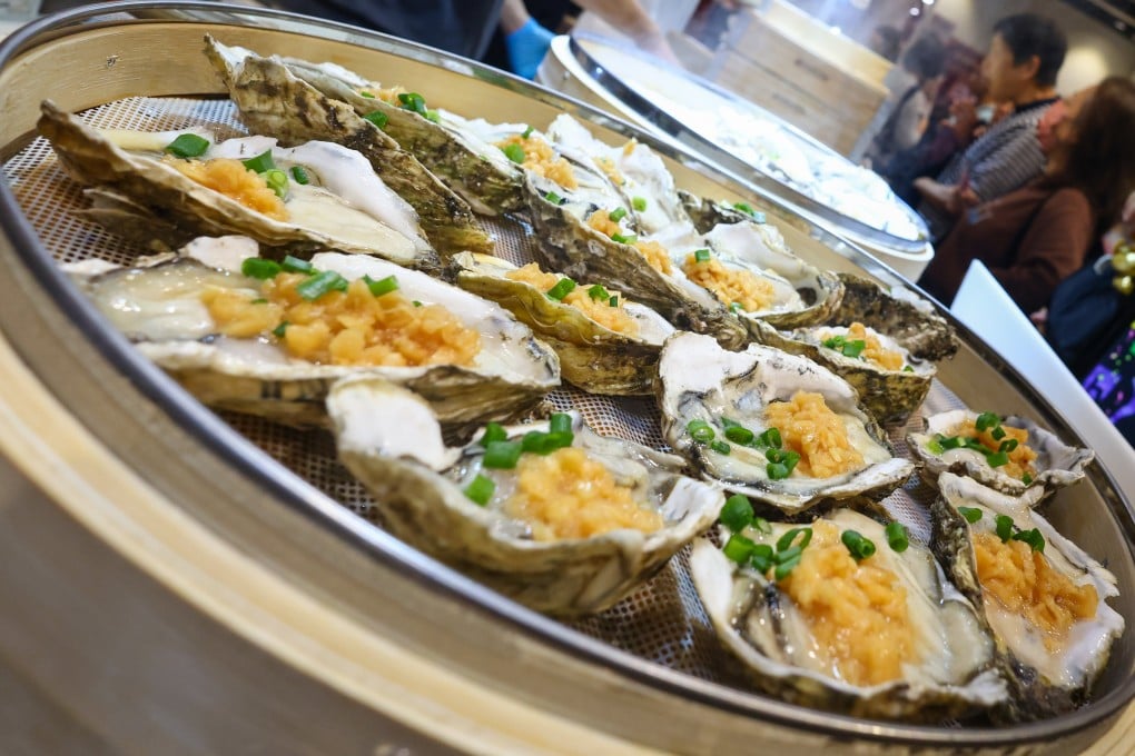Oysters are sold at a food stall at the Hong Kong International Food Tasting Festival 2026 at the Hong Kong Convention and Exhibition Centre in Wan Chai on April 3, 2026. At a unrelated dinner, SCMP food editor Charmaine Mok suffered a nasty bout of food poisoning after eating just one bite of oyster. Photo: Dickson Lee