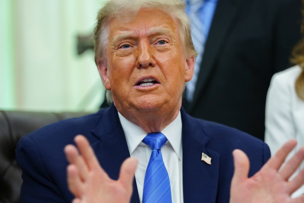 US President Donald Trump in the Oval Office on Wednesday. Photo: EPA