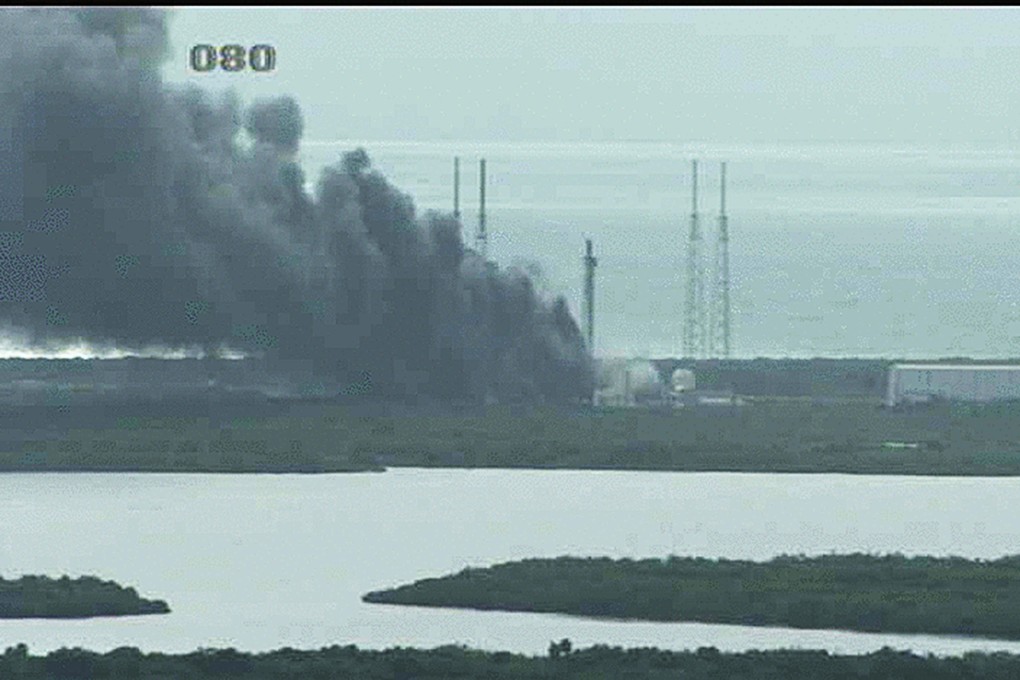 The SpaceX rocket that blew up in 2016 in Cape Canaveral, Florida. Photo: EPA