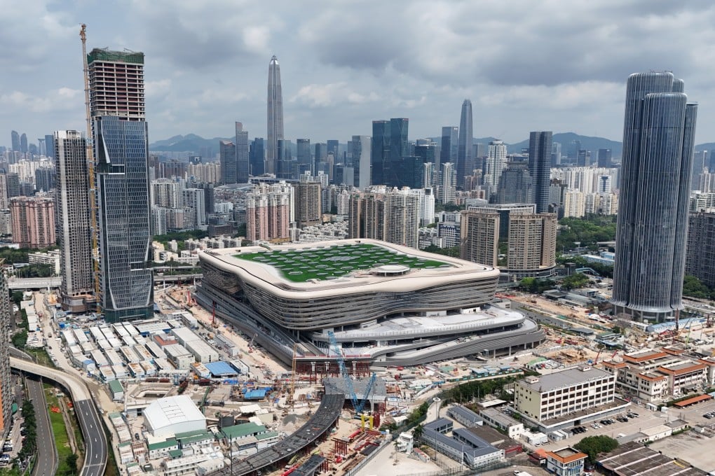 Hong Kong and Shenzhen’s new border crossing in the redeveloped Huanggang Port Building will house both sides’ immigration under one roof. Photo: Edmond So