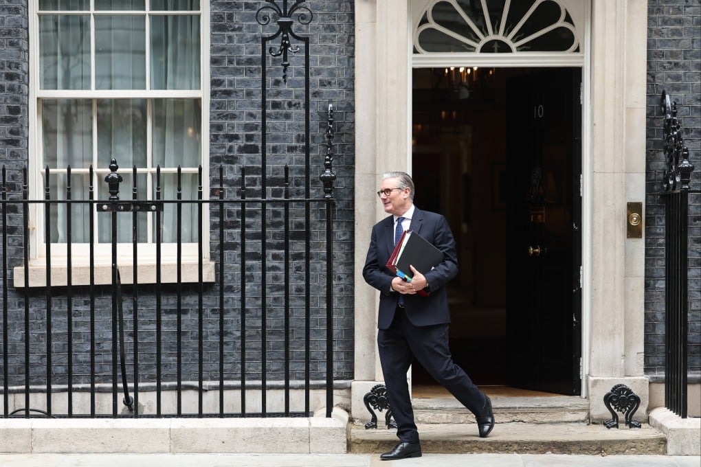 Keir Starmer departs for Prime Minister’s Questions at Downing Street in London, Britain, on Wednesday. Photo: EPA