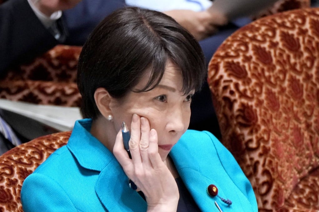 Japan’s Prime Minister Sanae Takaichi listens to a question in the House of Councillors budget committee session at the National Diet in Tokyo on June 5. Photo: AFP