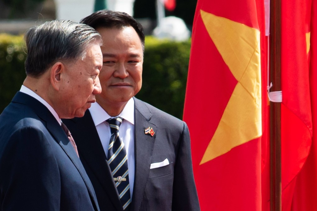 Thai Prime Minister Anutin Charnvirakul welcomes Vietnam’s President To Lam to Bangkok’s Government House complex on May 28. Photo: Sopa Images/Zuma Press Wire/dpa