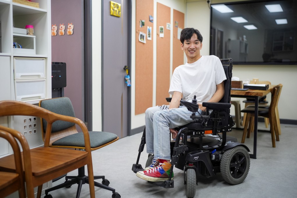 Raymond Lau Pak-hei, 25, an administrative assistant with cerebral palsy, was dismissed from a fitness centre after nine months of employment. Despite passing his initial probation, Lau believes his sudden layoff was triggered by the expiration of a government subsidy for hiring persons with disabilities rather than his job performance. Photo: Elson Li