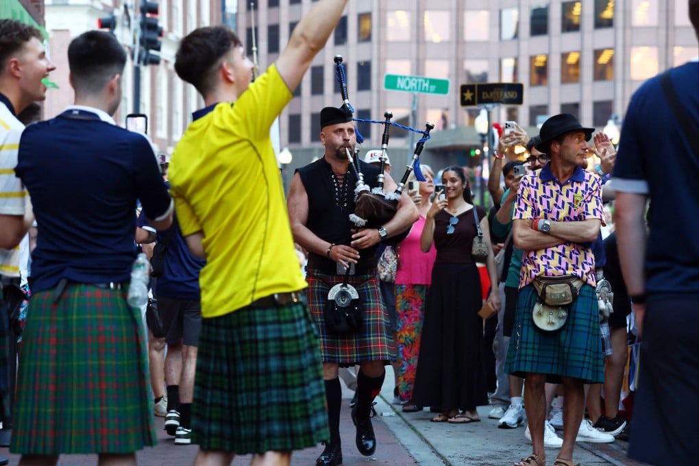 The Tartan Army have been in full voice since arriving in Boston ahead of the Scotland v Haiti game. Photo: Reuters