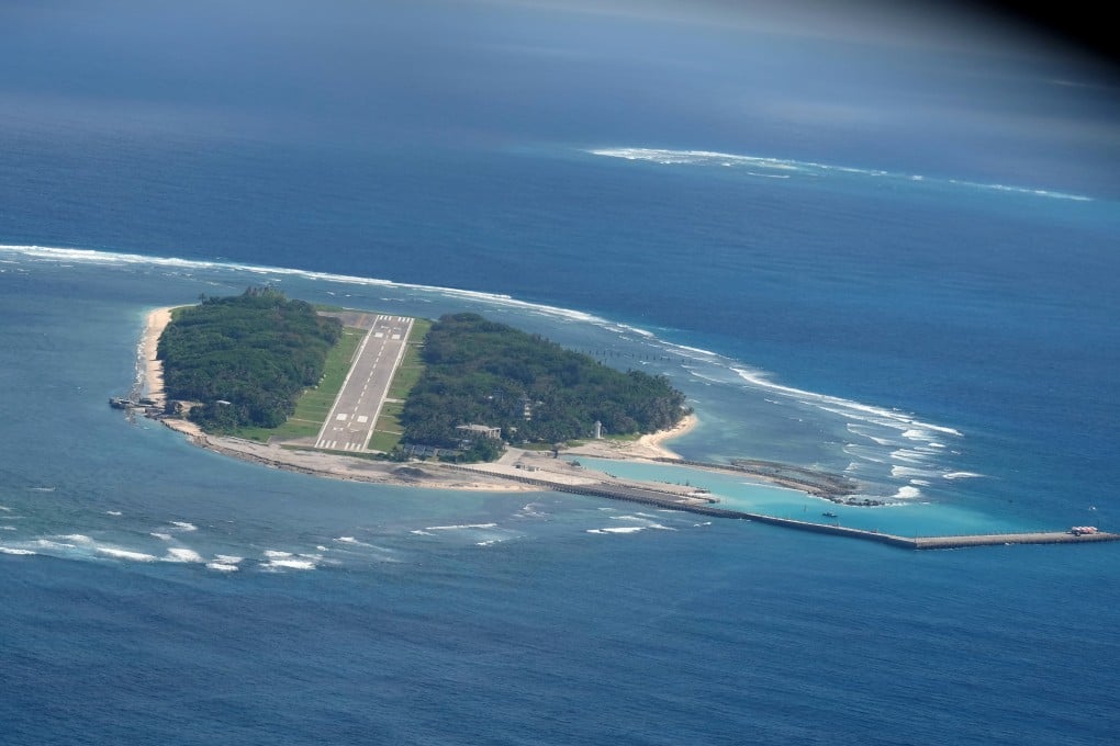 Taiping is the largest naturally formed island in the vicinity of Mischief, Subi and Fiery Cross reefs in the southern part of the contested Spratly Islands. Photo: AFP