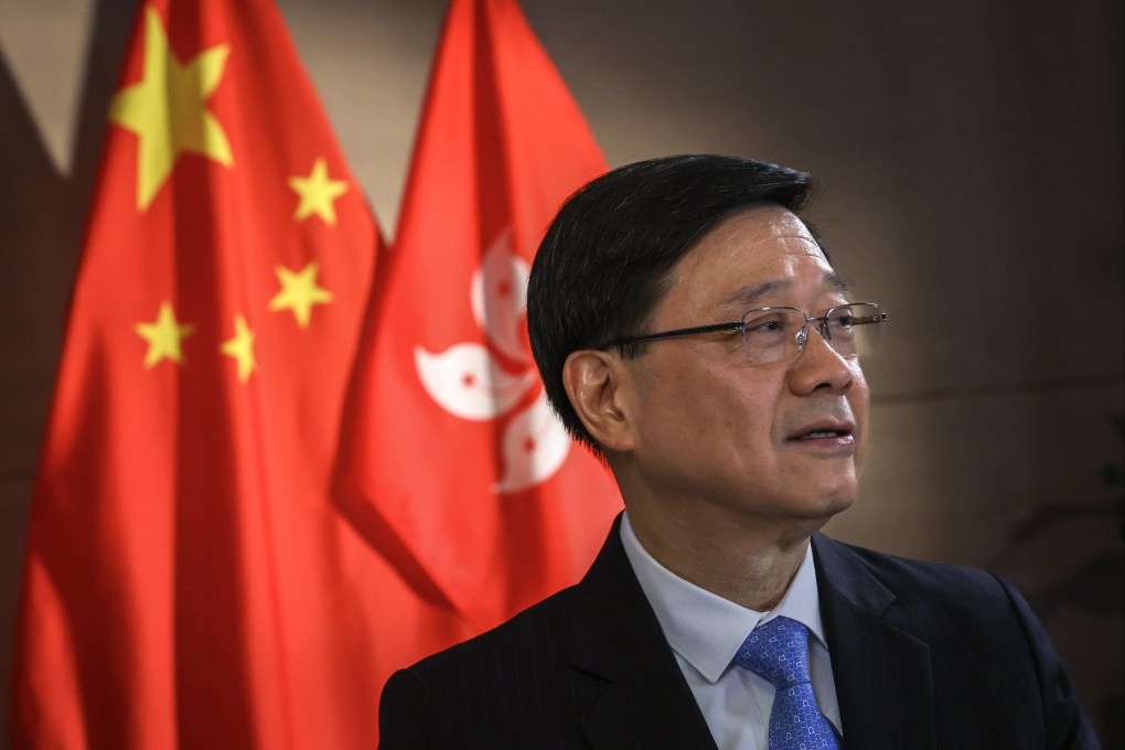 John Lee is interviewed in the Chief Executive’s Office on June 12. Photo: Dickson Lee