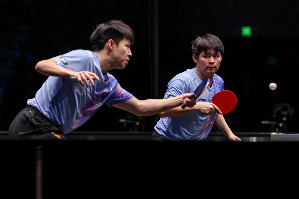 The men's doubles players Lin Shidong and Huang Youzheng were the only finalists in the Chinese contingent at the WTT Contender event in Zagreb, Croatia. Photo: Getty Images