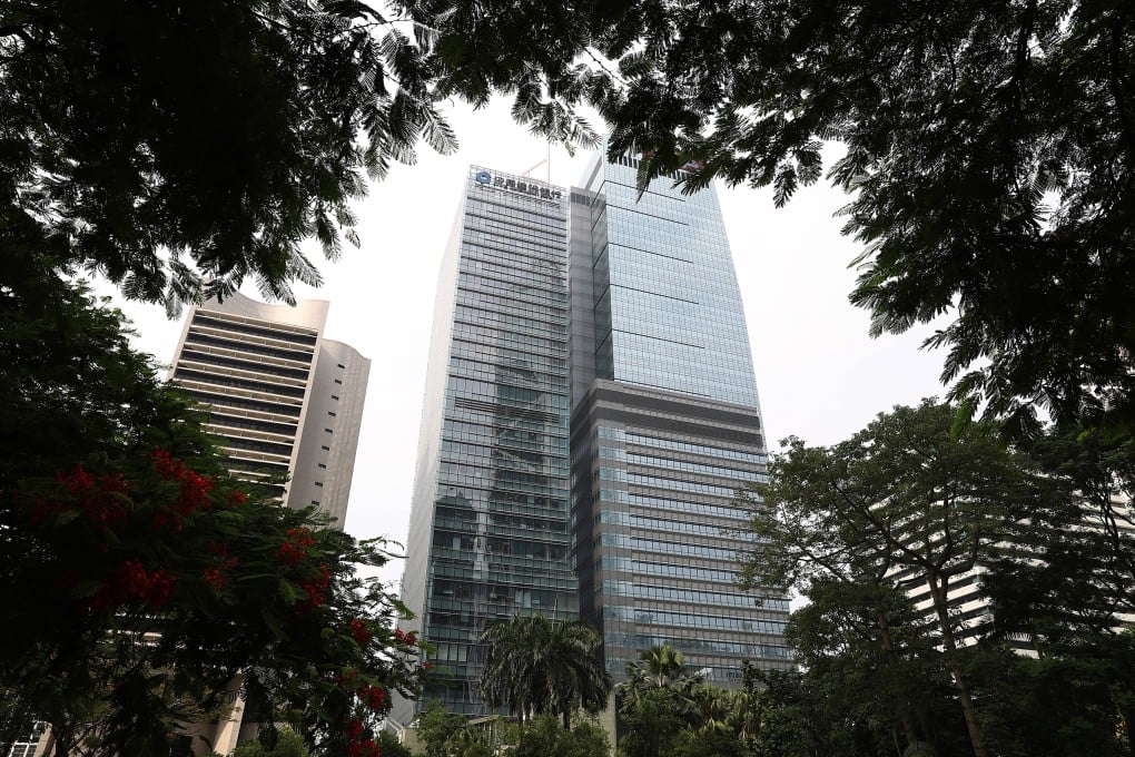 A view of the CCB Tower in Central. Photo: Nora Tam
