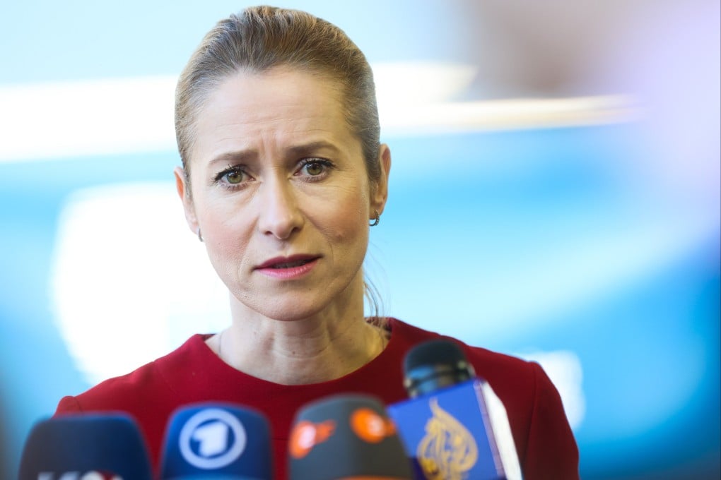 Kaja Kallas attends a meeting of EU foreign ministers in Luxembourg on Monday. Photo: EPA