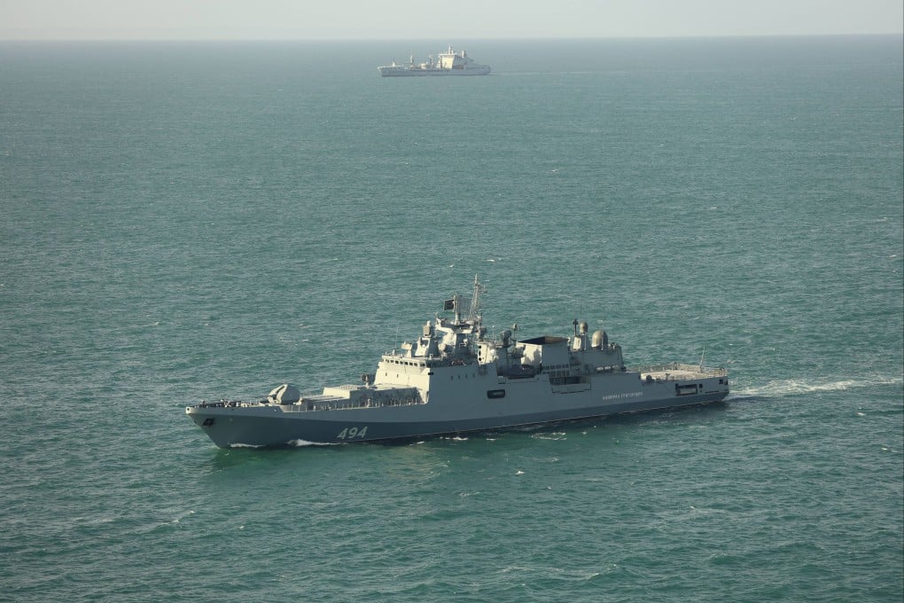The Russian navy frigate Admiral Grigorovich in an undated image. Photo: UK Ministry of Defence via dpa
