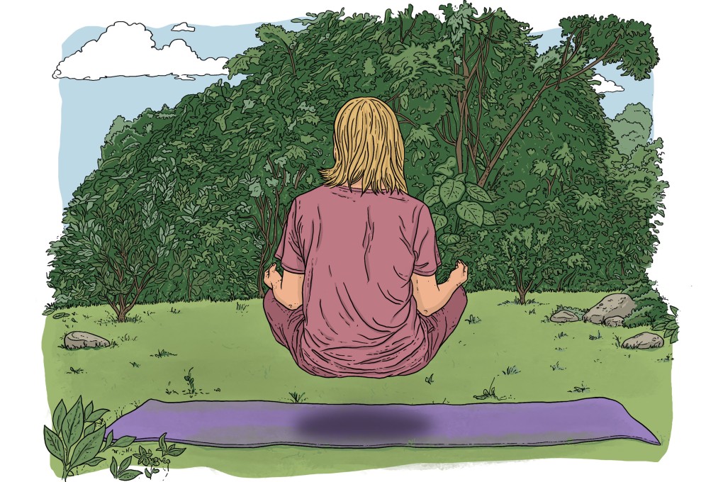 A Hong Kong professional who hid a years‑long cocaine habit reveals how meditation helped her overcome her addiction. Illustration: Cameira