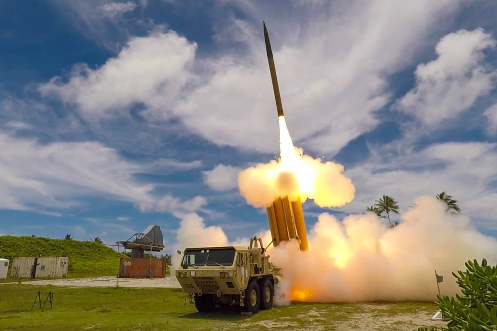 A Terminal High Altitude Area Defence (THAAD) interceptor test launch. Congress and the Trump administration are seeking ways to replenish missile and munitions stockpiles. Photo: Handout