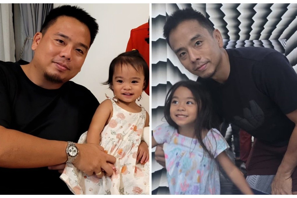 Ayo Canlas with daughter Arya in August 2022 (left) and June 2026. Photo: Ayo Canlas