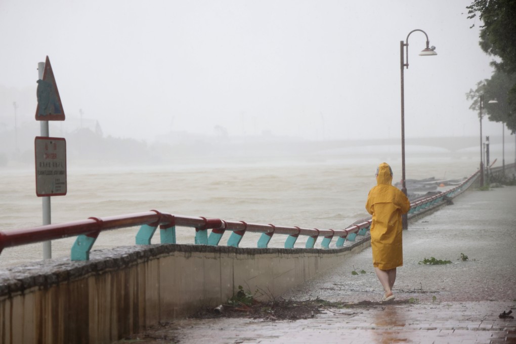 The Shing Mun River in Sha Tin flooded when Super Typhoon Ragasa hit Hong Kong. in September last year. Photo: Jelly Tse
