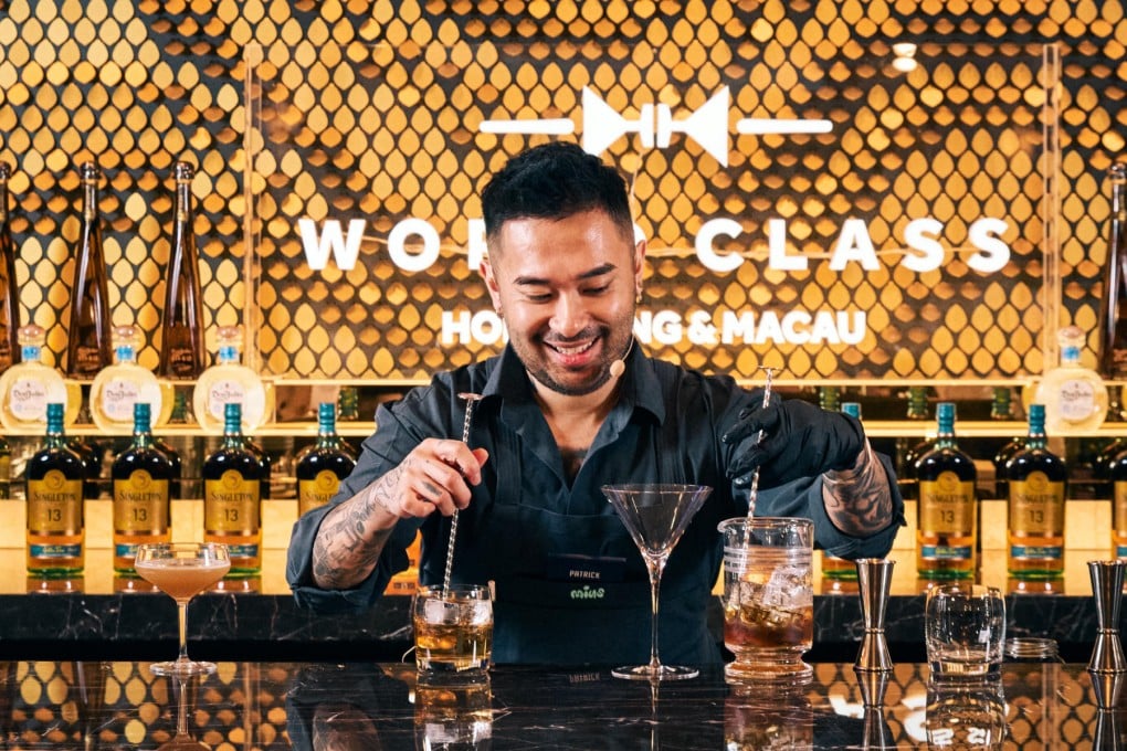 John Patrick Poon of Hong Kong was crowned bartender of the year at the 2026 Diageo World Class Hong Kong and Macau competition at the Palace Reserve Club, Wynn Palace, in Macau, on June 17. Photo: Charmaine Mok