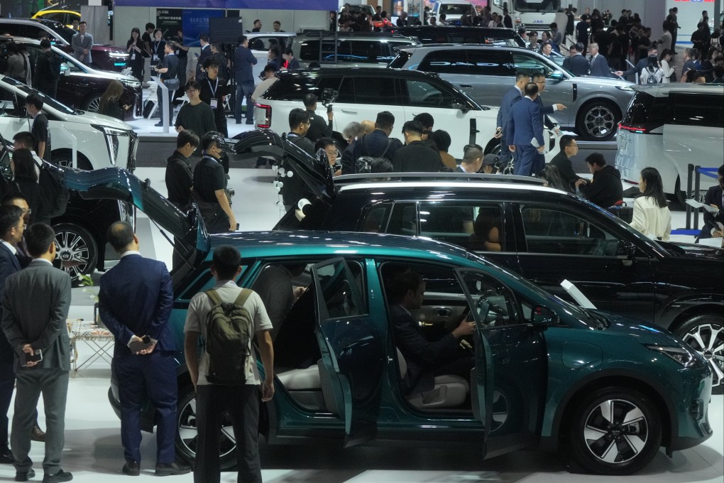 A view of the show floor at the International Automotive and Supply Chain Expo in Hong Kong on Thursday. Photo: May Tse
