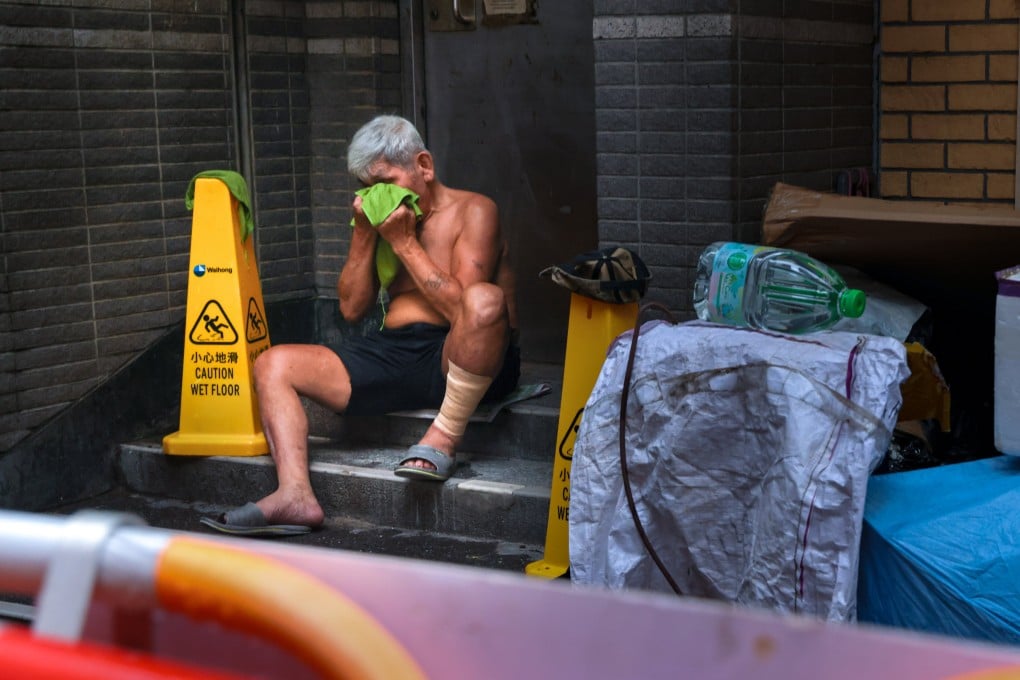 An elderly person in Wan Chai on June 18. About 20 per cent of Hong Kong’s 491,200 elderly-only households comprise members all aged 80 or above, making them among the most vulnerable groups, according to a report by the Commission on Poverty. Photo: Nora Tam