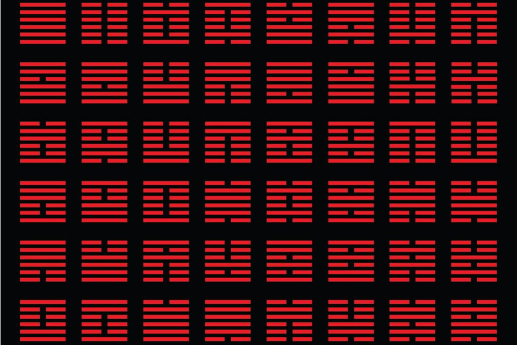 The I Ching contains 64 hexagrams, where solid and divided lines represent the cosmic principles of yang and yin respectively. Photo: Shutterstock