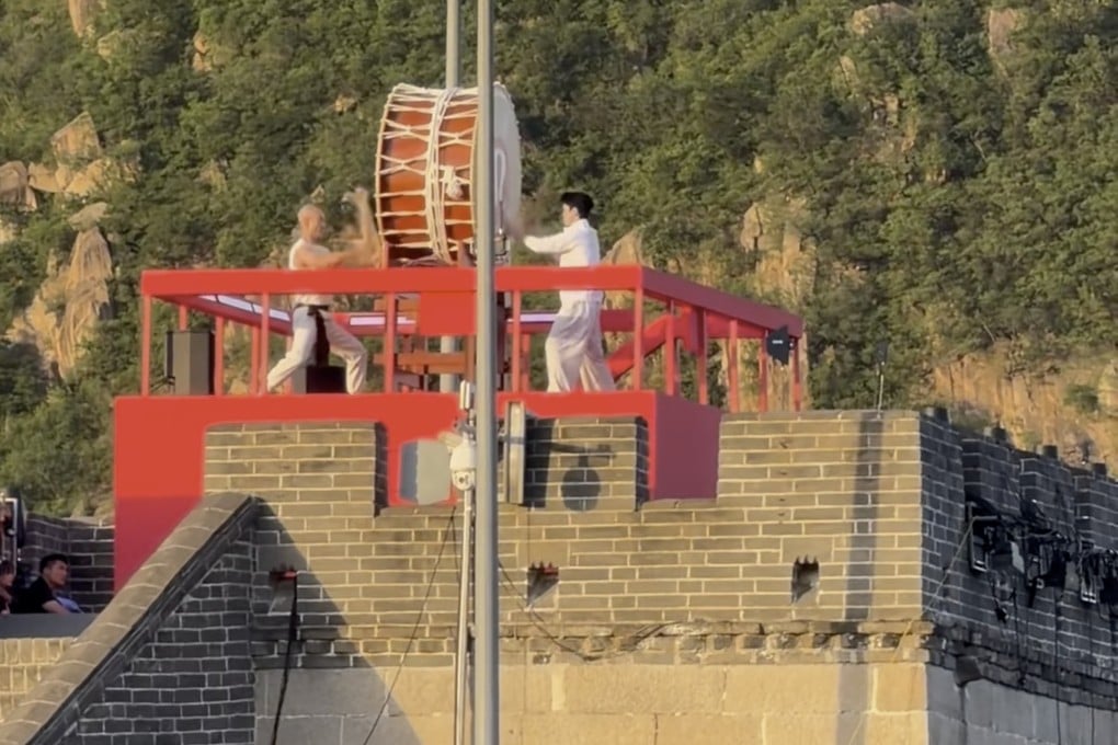 The sportswear brand Lululemon has apologised over a controversial marketing event which featured a Chinese actor beating a Japanese drum on the Great Wall. Photo: RedNote