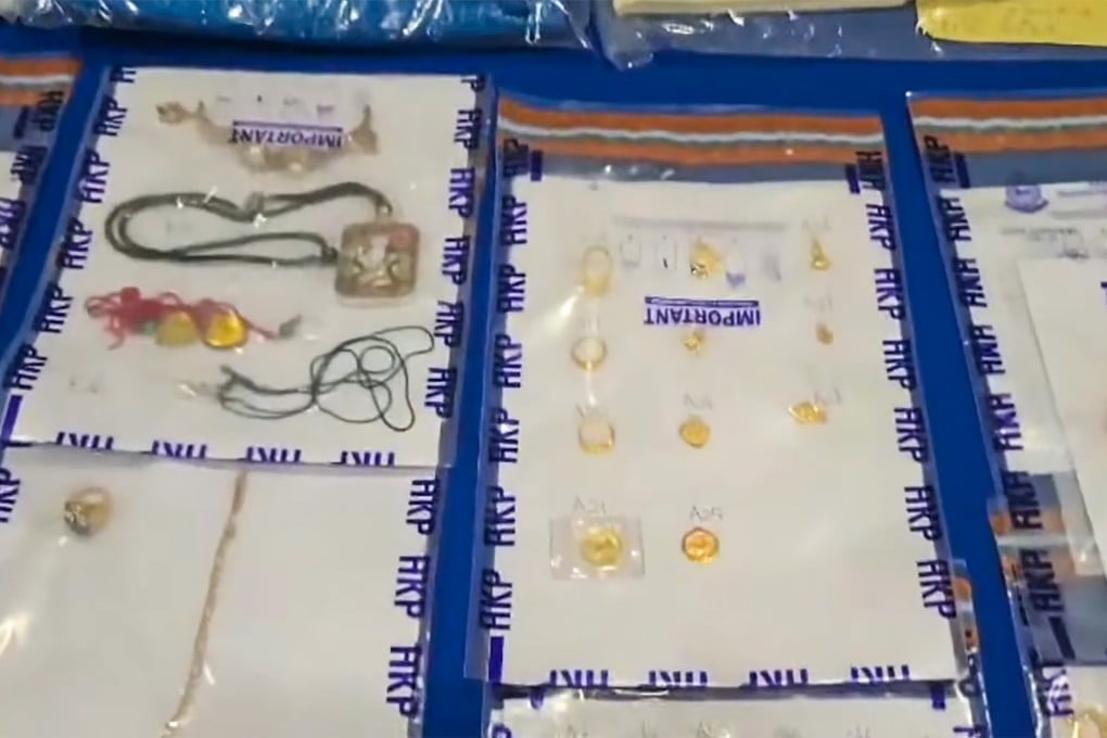 Some of the items recovered by police. Photo: Facebook/HK Police