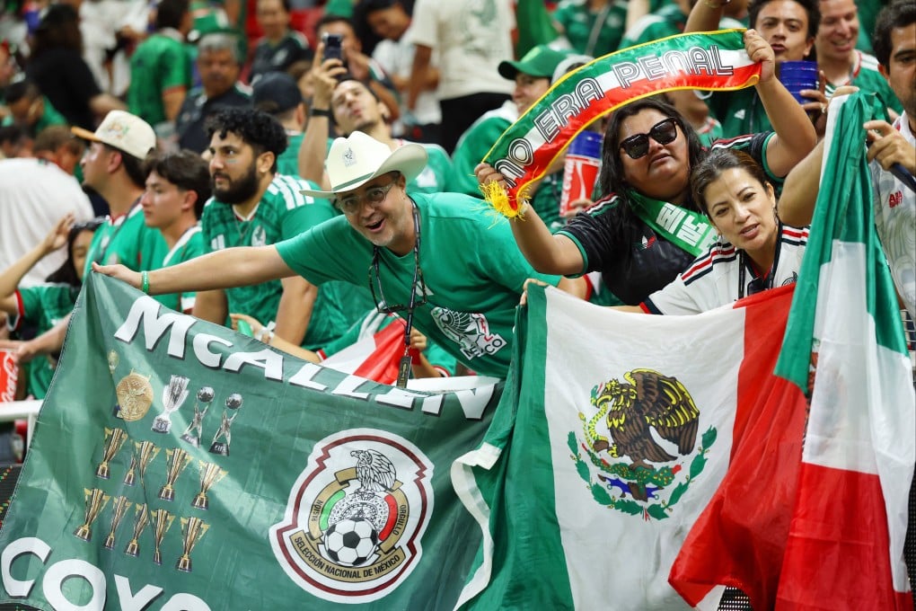 Mexican fans celebrate after the Fifa World Cup match between Mexico and South Korea at the Guadalajara Stadium in Zapopan on Thursday. Photo: Reuters