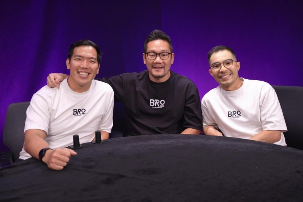 Bros Before Woes co-founders Titus Ting, Brian Liu and Toh Zi Kit hope to provide men a safe space to discuss personal struggles. Photo: Bros Before Woes