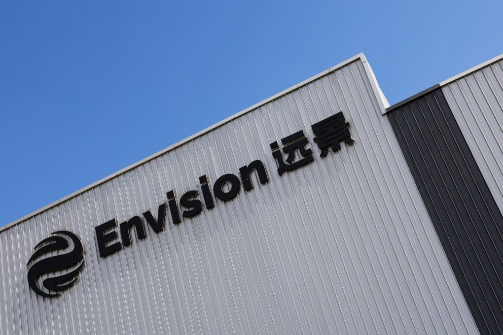 Envision’s logo appears on its building in Ordos, Inner Mongolia Autonomous Region, China, June 12, 2026. Photo: Reuters