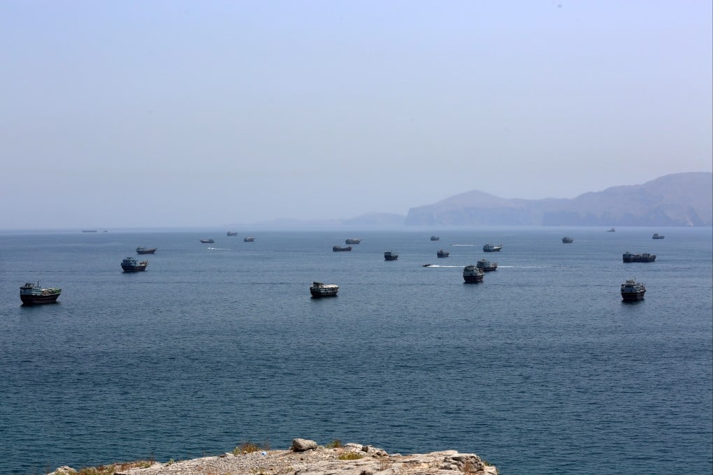 The Strait of Hormuz near Khasab, a small town in northern Oman. Photo: Xinhua