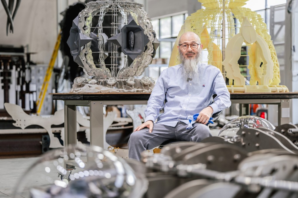 Wallace Chan, a jewellery designer-turned-sculptor, in his studio. Photo: courtesy Wallace Chan